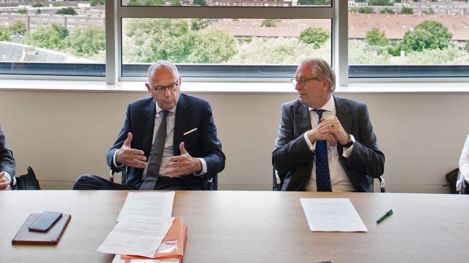 Paul De Winter, CEO Bank Delen en Pim Baljet, CEO Oyens & Van Eeghen