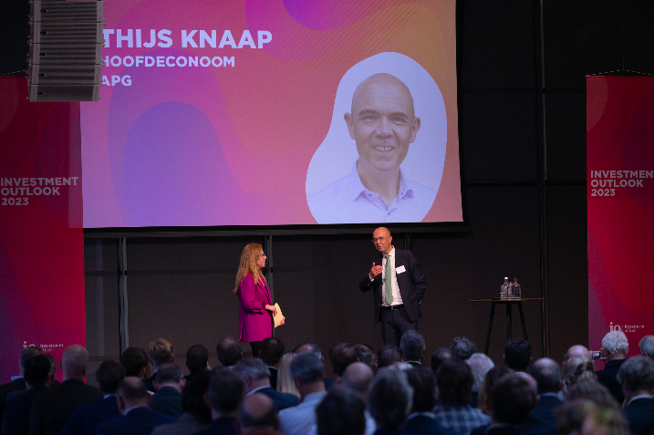 Thijs Knaap (APG) tijdens Investment Outlook 2023