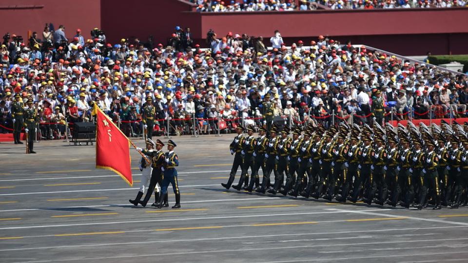 Chinese militaire parade 