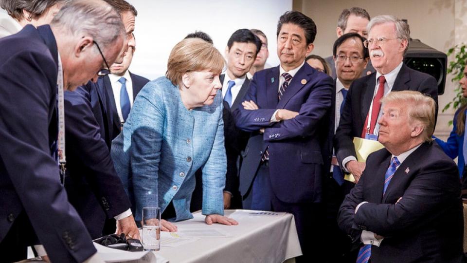 G7-leiders met Donald Trump