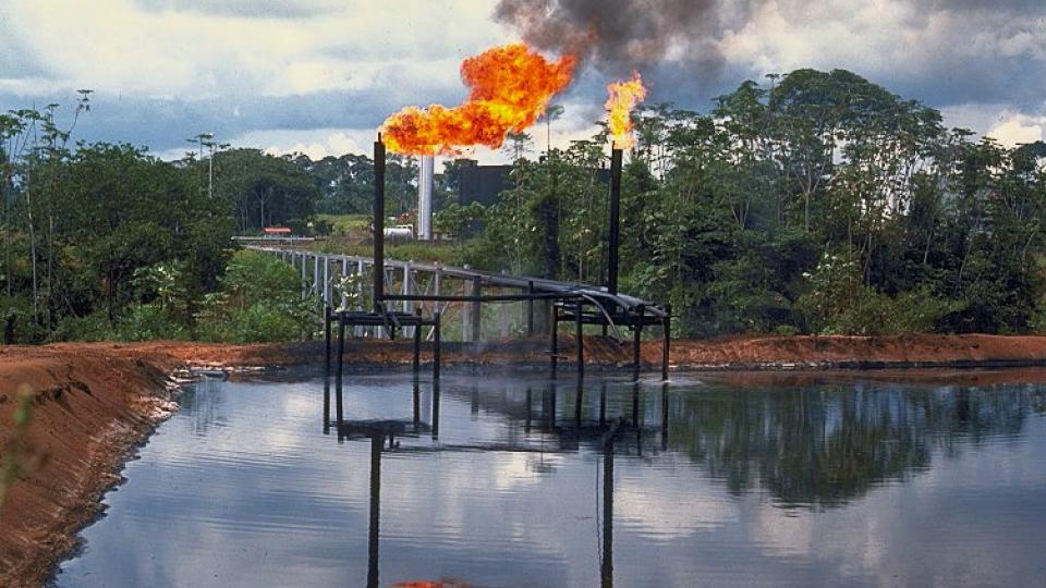 Oliewinning in het amazonegebied