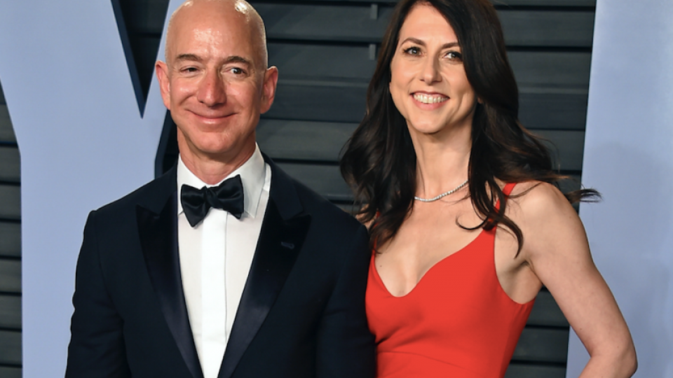 Jeff Bezos en zijn ex-echtgenote MacKenzie 